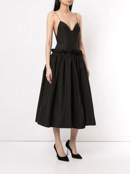 Alex Perry Abigail Midi Dress Black Size 8 for rent on The Volte - image 1