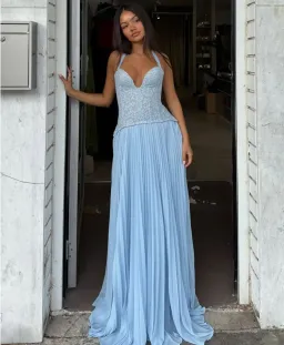 Fenity Gaia Dress in Blue Size S for rent on The Volte - image 1