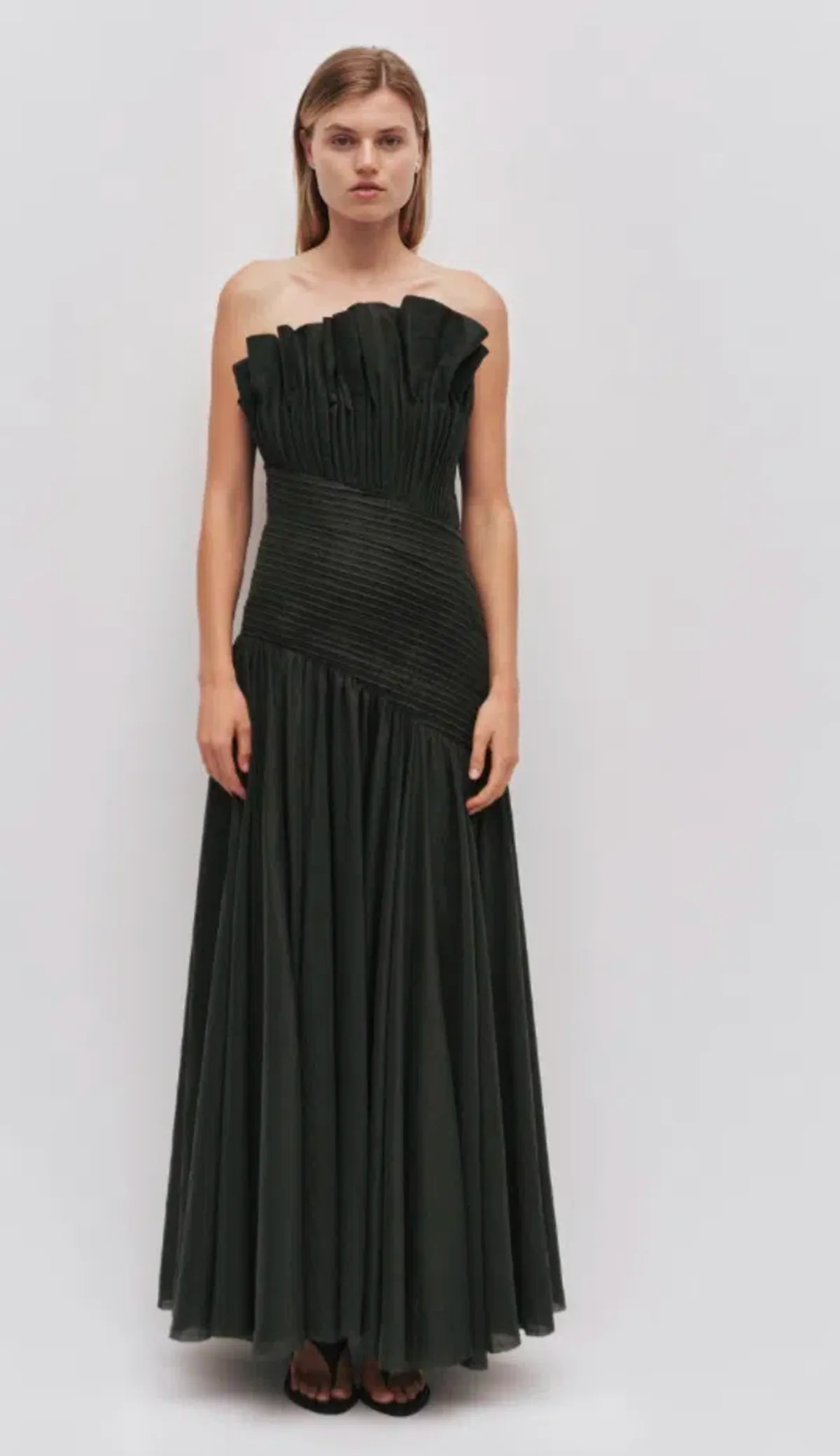 AJE Aquiline Gown Hunter Green 12 - Image 1