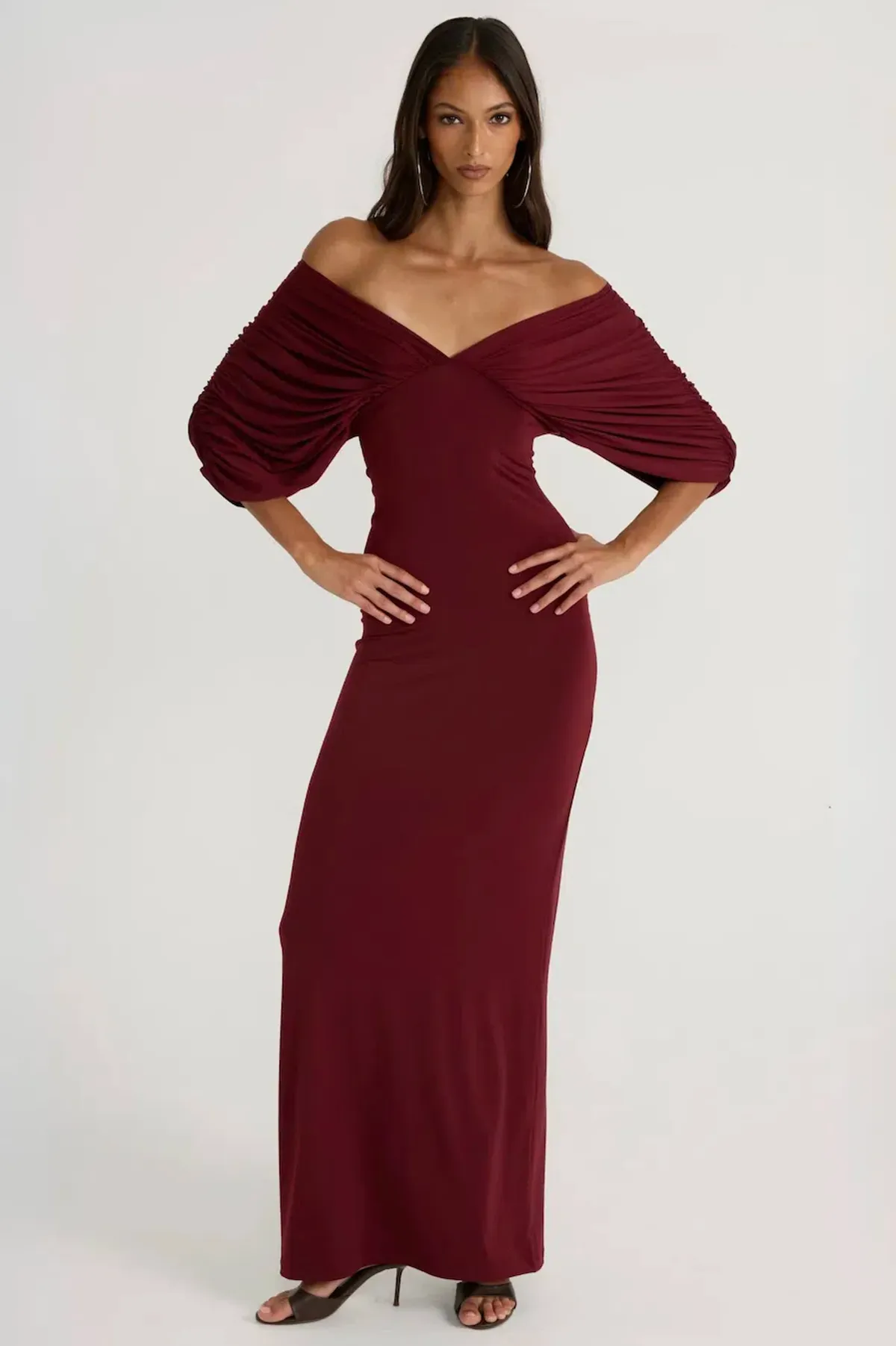 NEVE DRESS | BURGUNDY - SIZE 8 - Image 2