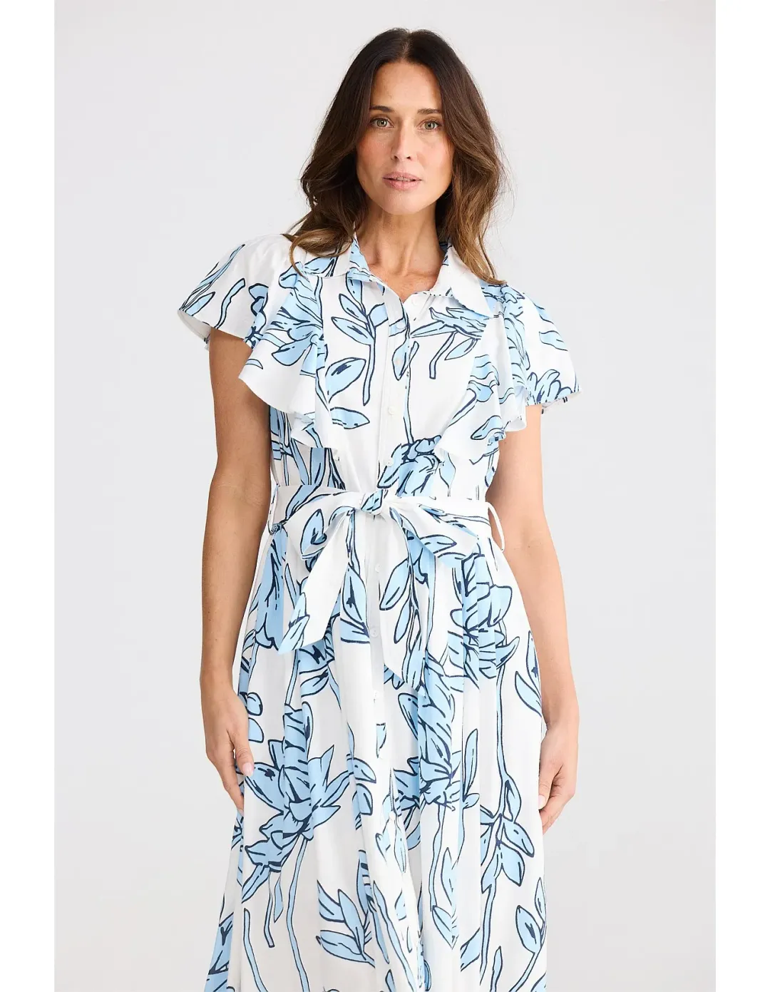 Brave + True Marigold Dress M Coastal Bloom for rent on The Volte - main image