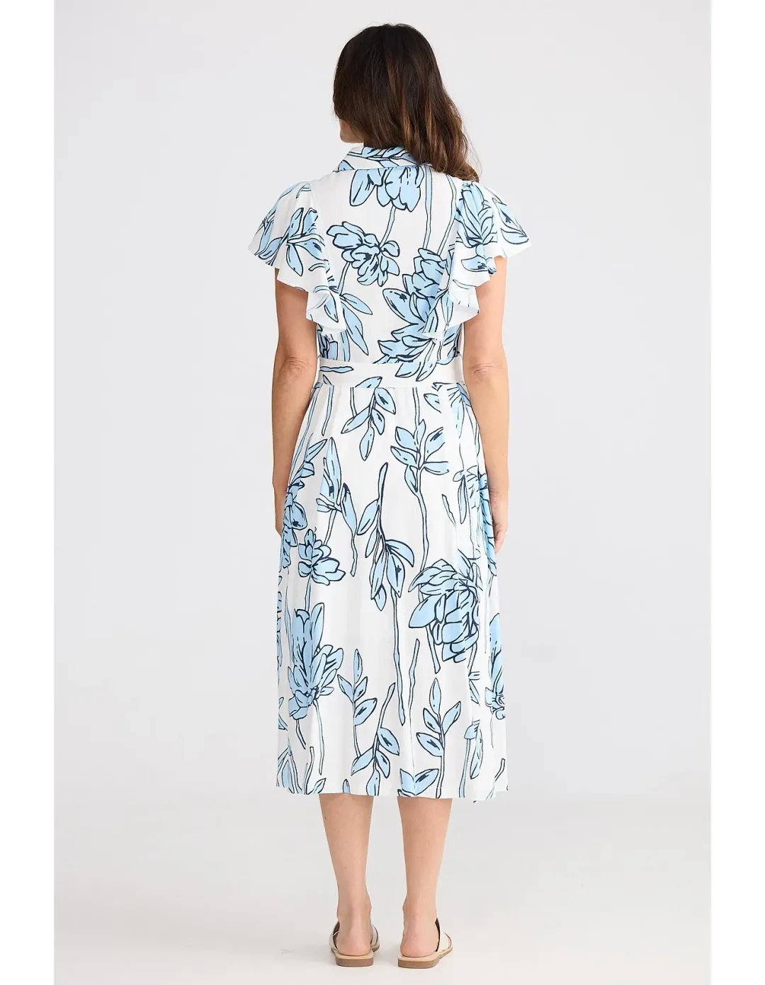 Brave + True Marigold Dress M Coastal Bloom for rent on The Volte - main image