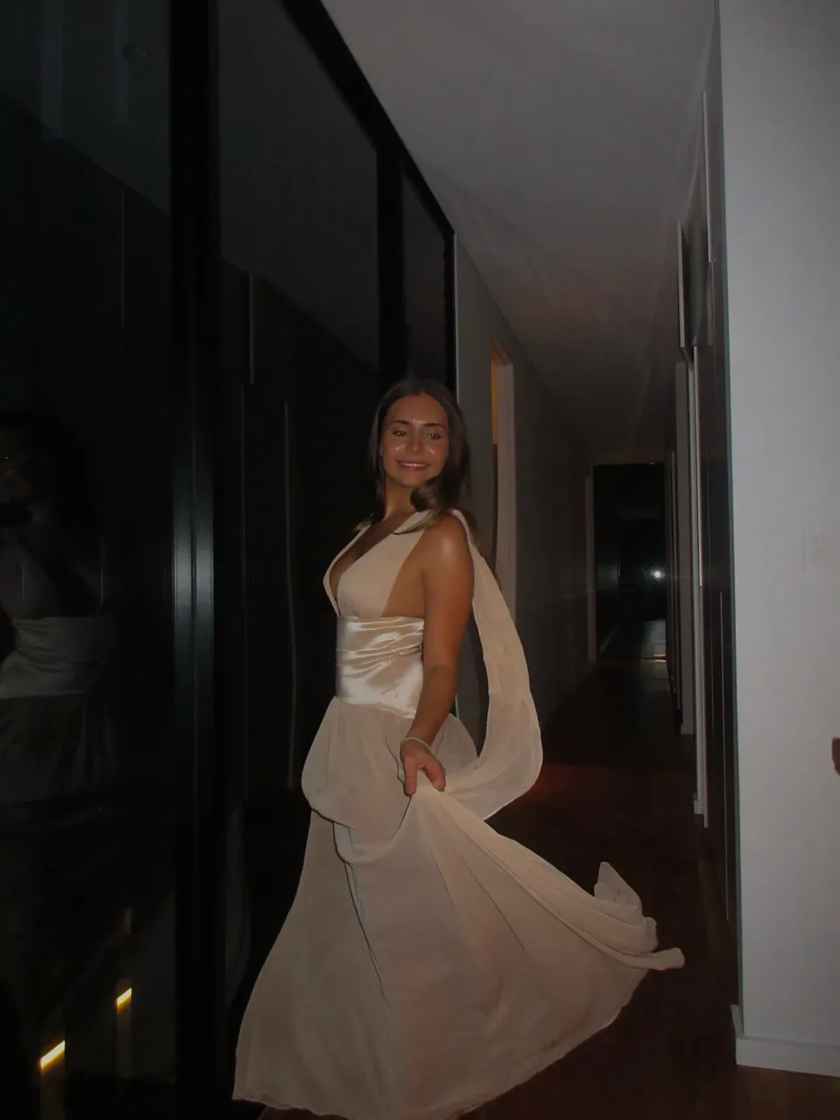 Arcina Ori Ramona Floor-Length Champagne Gown Size XS - Image 2