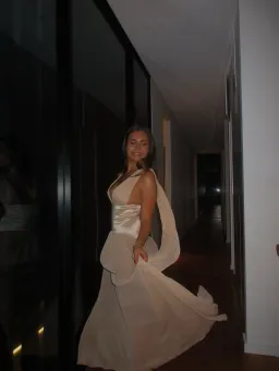 Arcina Ori Ramona Floor-Length Champagne Gown Size XS for rent on The Volte - image 2