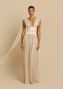 Arcina Ori Ramona Floor-Length Champagne Gown Size XS for rent on The Volte - image 5