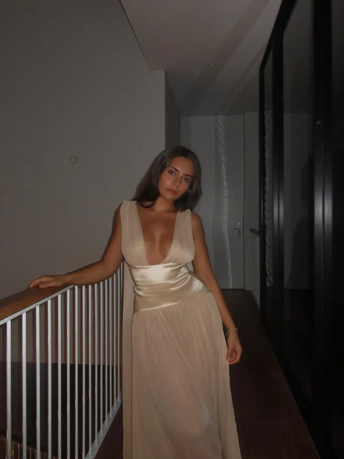 Arcina Ori Ramona Floor-Length Champagne Gown Size XS - Image 4