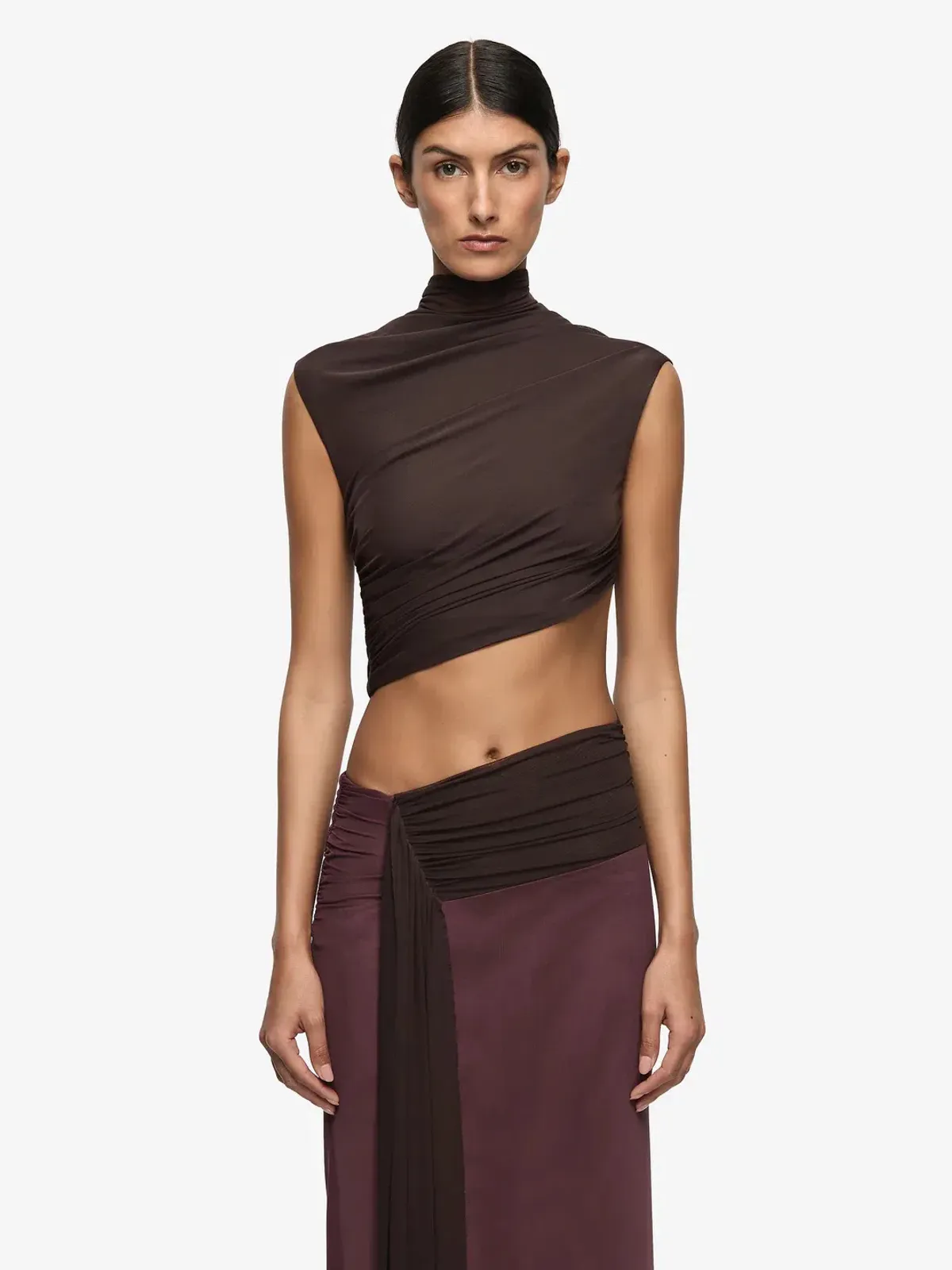 BEC & BRIDGE CONNI MAXI AUBERGINE/DARK CHOC / SIZE 8 - Image 4