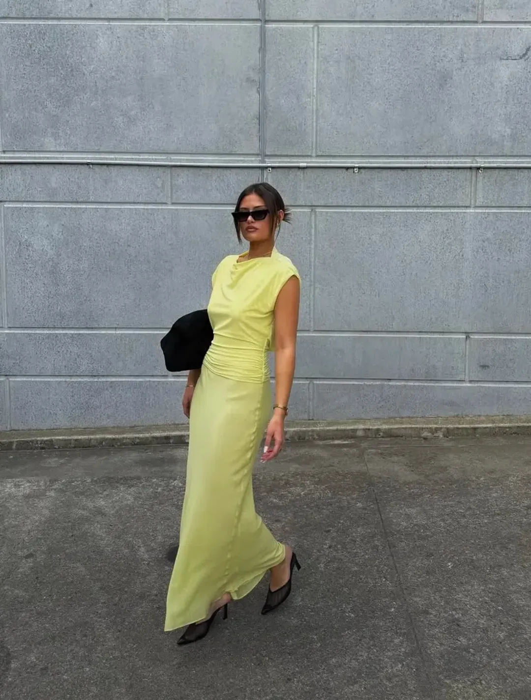 BEC & BRIDGE JEHNAYA ASYM MAXI CITRUS / SIZE 6 for rent on The Volte - main image