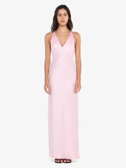BEC & BRIDGE THE DREAMER V NECK MAXI / POWDER PINK / SIZE 6 for rent on The Volte - image 1