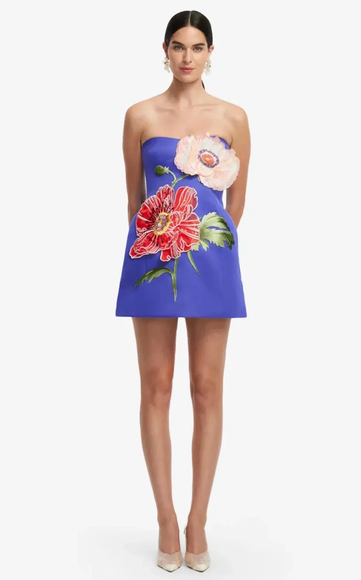 Leo Lin ROSARIO FLORAL MINI DRESS size 8 - Image 1