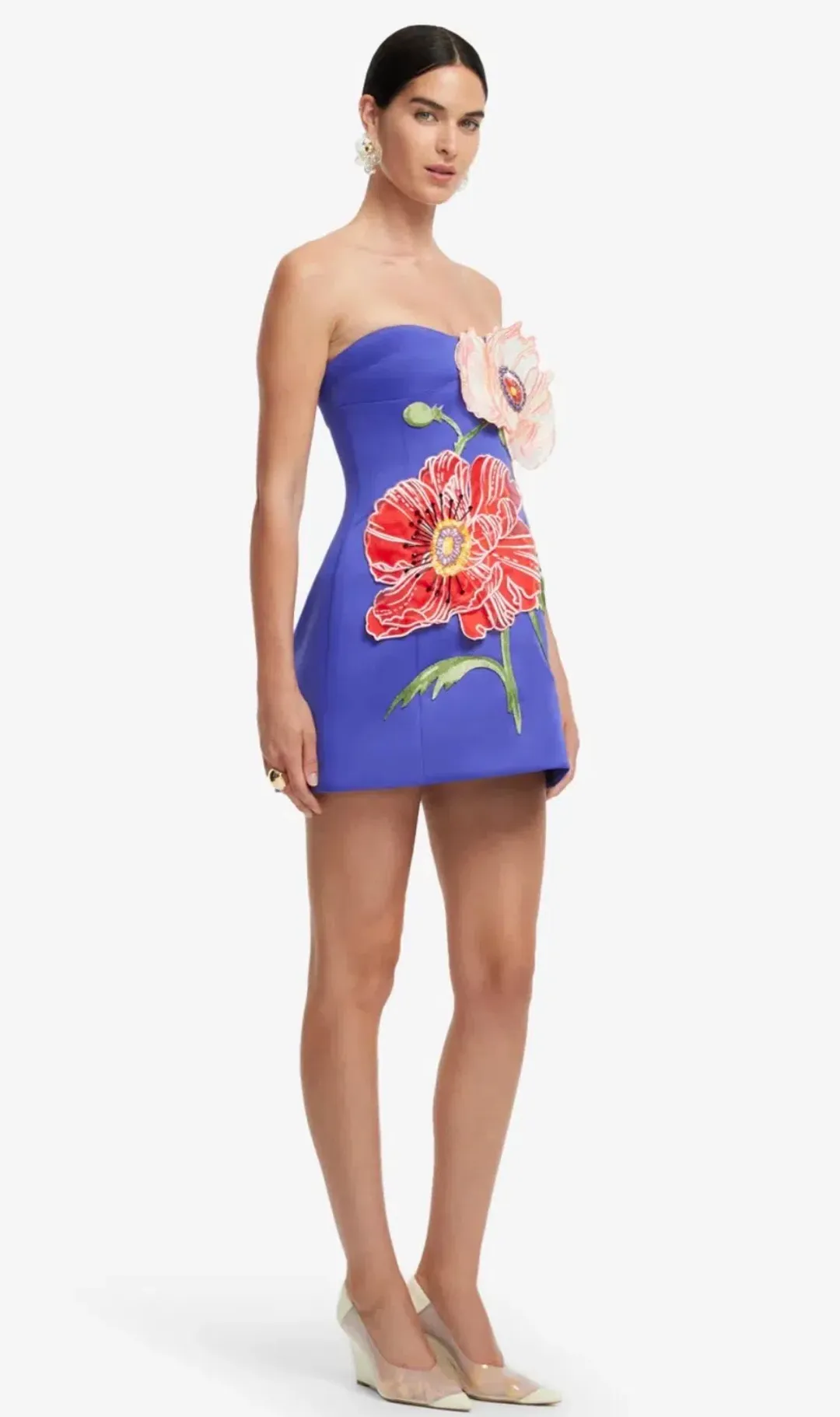 Leo Lin ROSARIO FLORAL MINI DRESS size 8 for rent on The Volte - main image