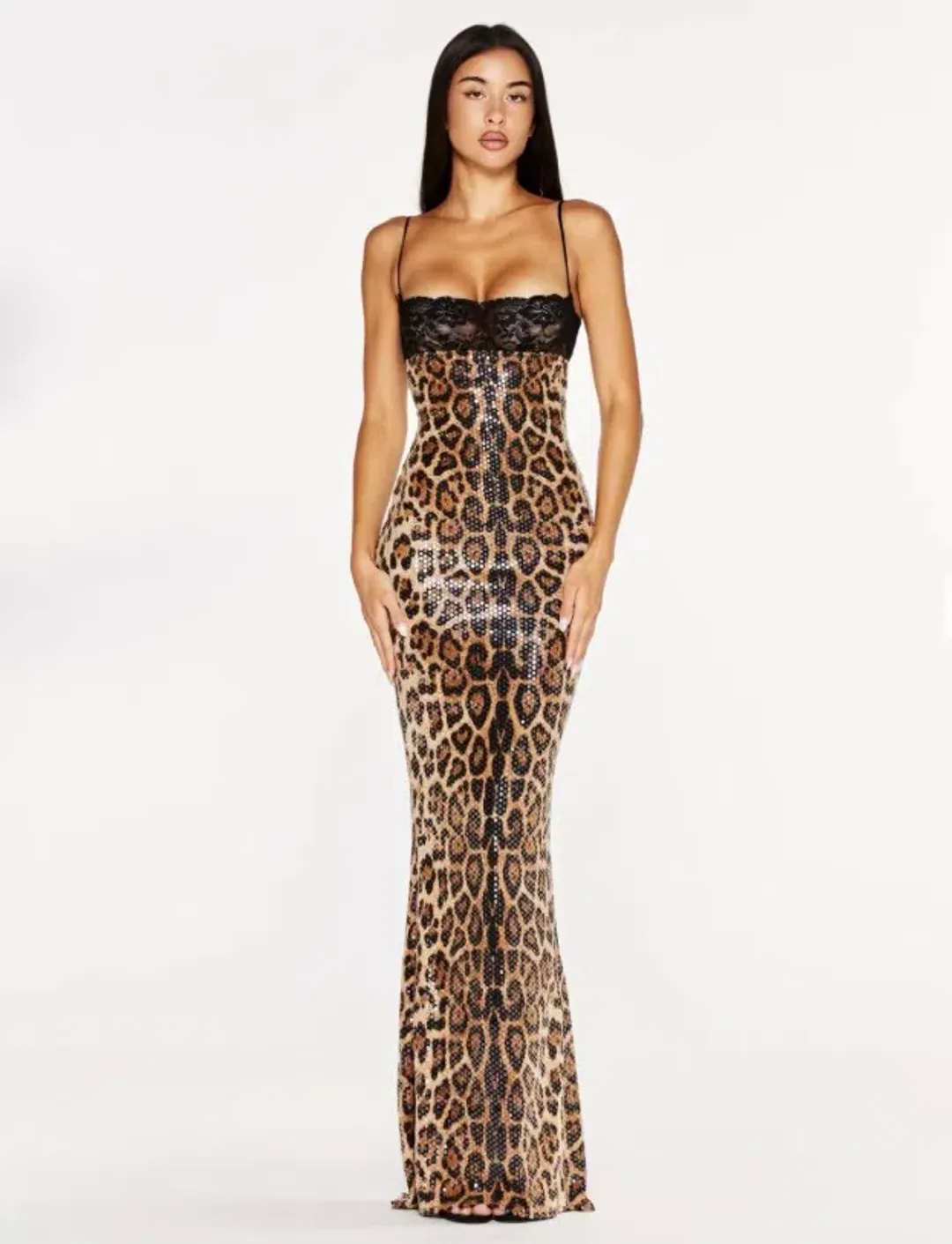 Malimarea Chui Sequin Leopard Print Maxi Dress Size XS / Au 6 for rent on The Volte - main image