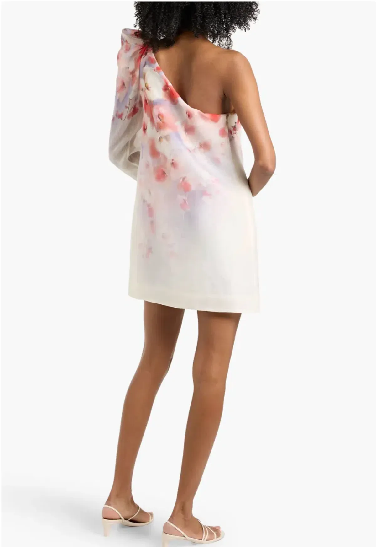 Zimmermann Crush one-shoulder linen and silk-blend mini dress in the Scarlet Floral print - Image 2