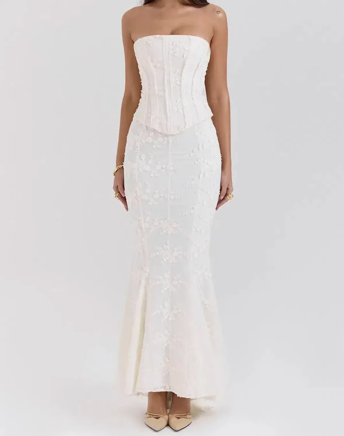 House of CB Embroidered Vintage Dress Size XS - Image 1
