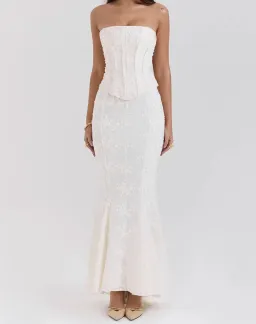 House of CB Embroidered Vintage Dress Size XS for rent on The Volte - image 1