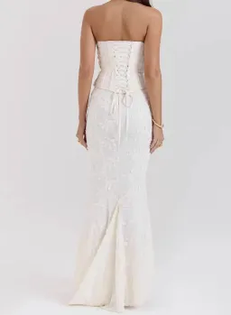 House of CB Embroidered Vintage Dress Size XS for rent on The Volte - image 2
