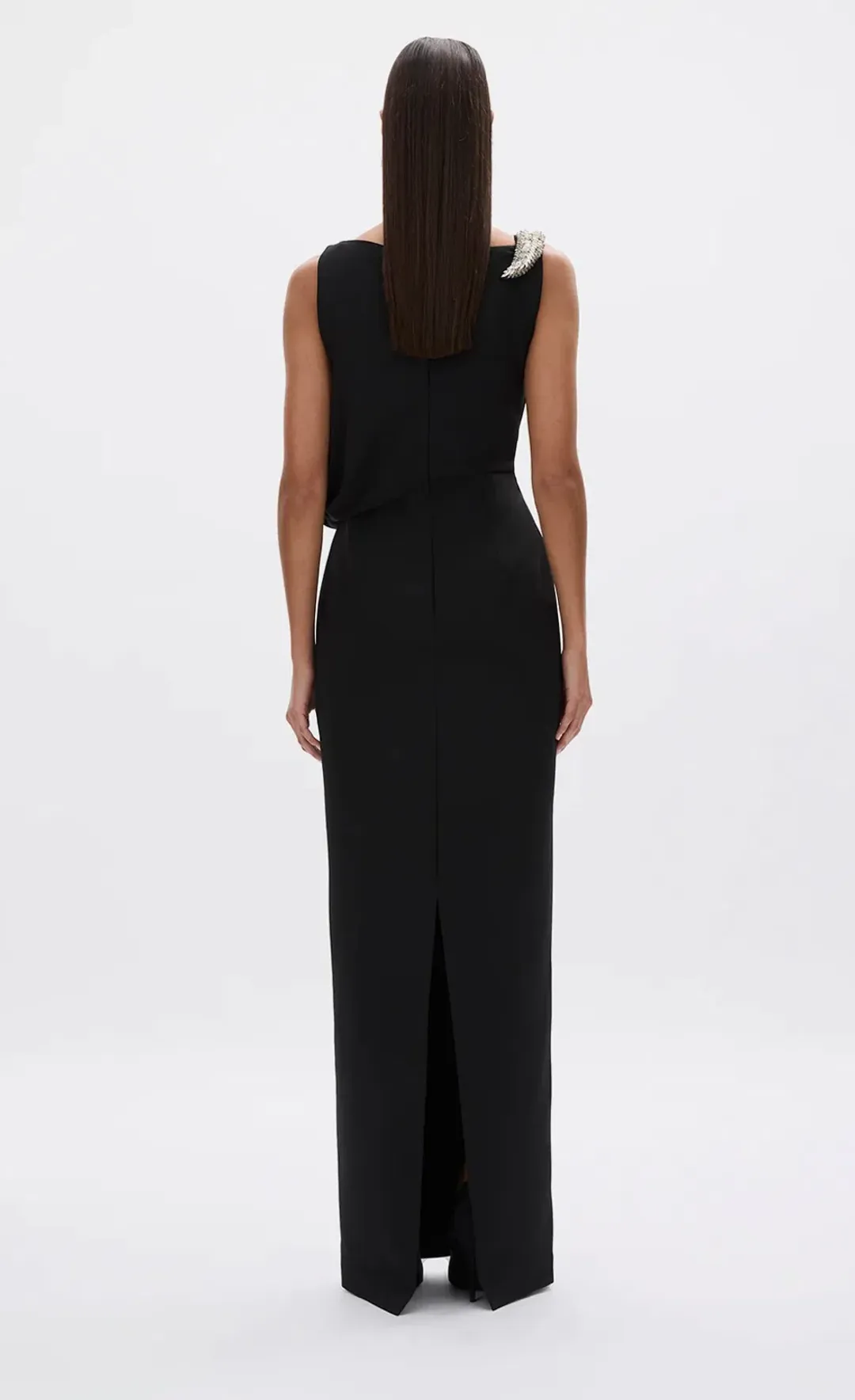 Rachel Gilbert Claudelle Jeweled and Embellished Gown Black AU 6 Size 0 for rent on The Volte - main image