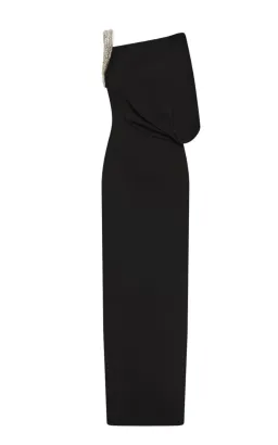 Rachel Gilbert Claudelle Jeweled and Embellished Gown Black AU 6 Size 0 for rent on The Volte - image 1