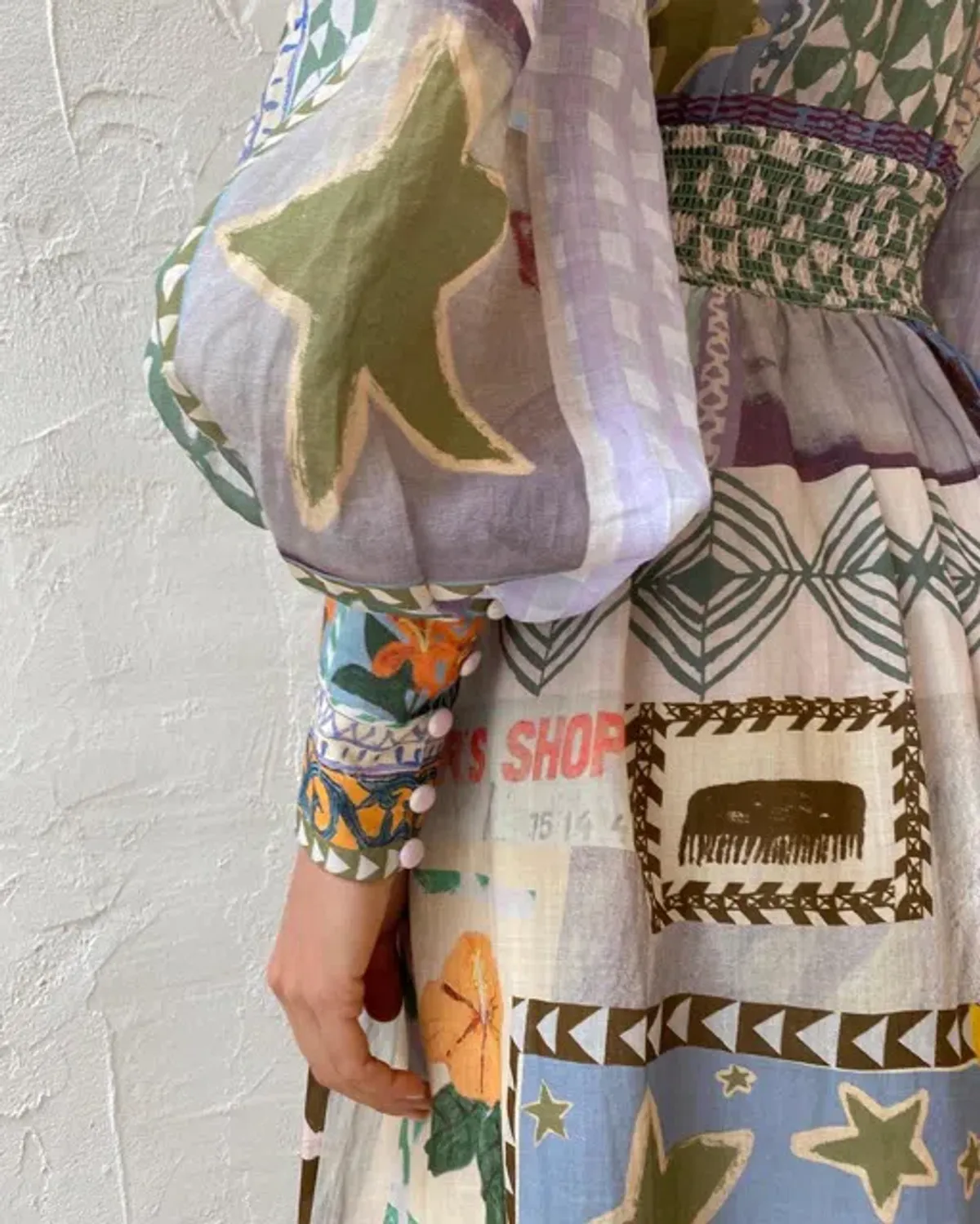 Alemais Emma Gale Shirtdress Multi Print Size 8 AU - Image 7