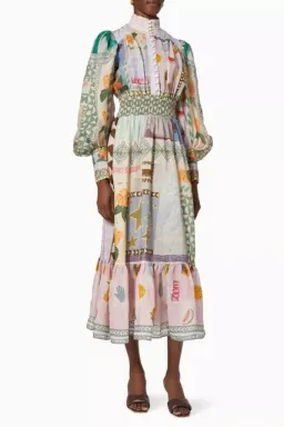 Alemais Emma Gale Shirtdress Multi Print Size 8 AU for rent on The Volte - image 10