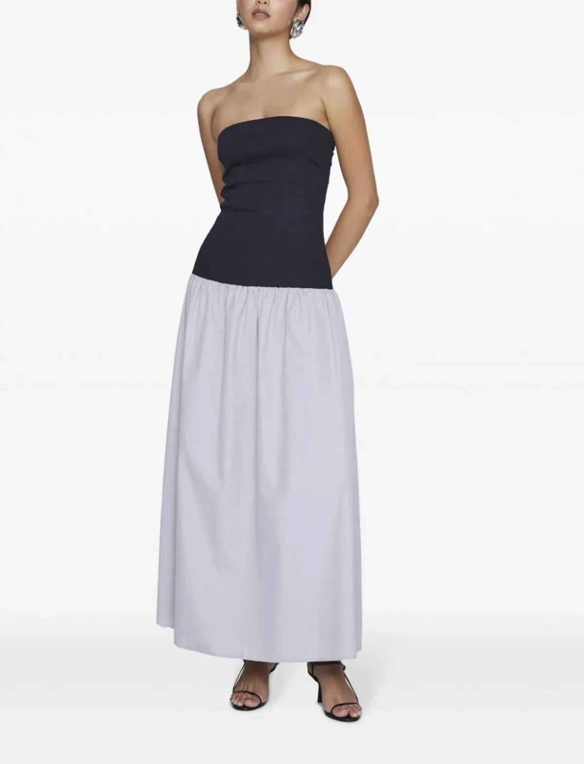 Anna Quan Amyra Strapless Midi Dress Grey Dove Size 10 - Image 4