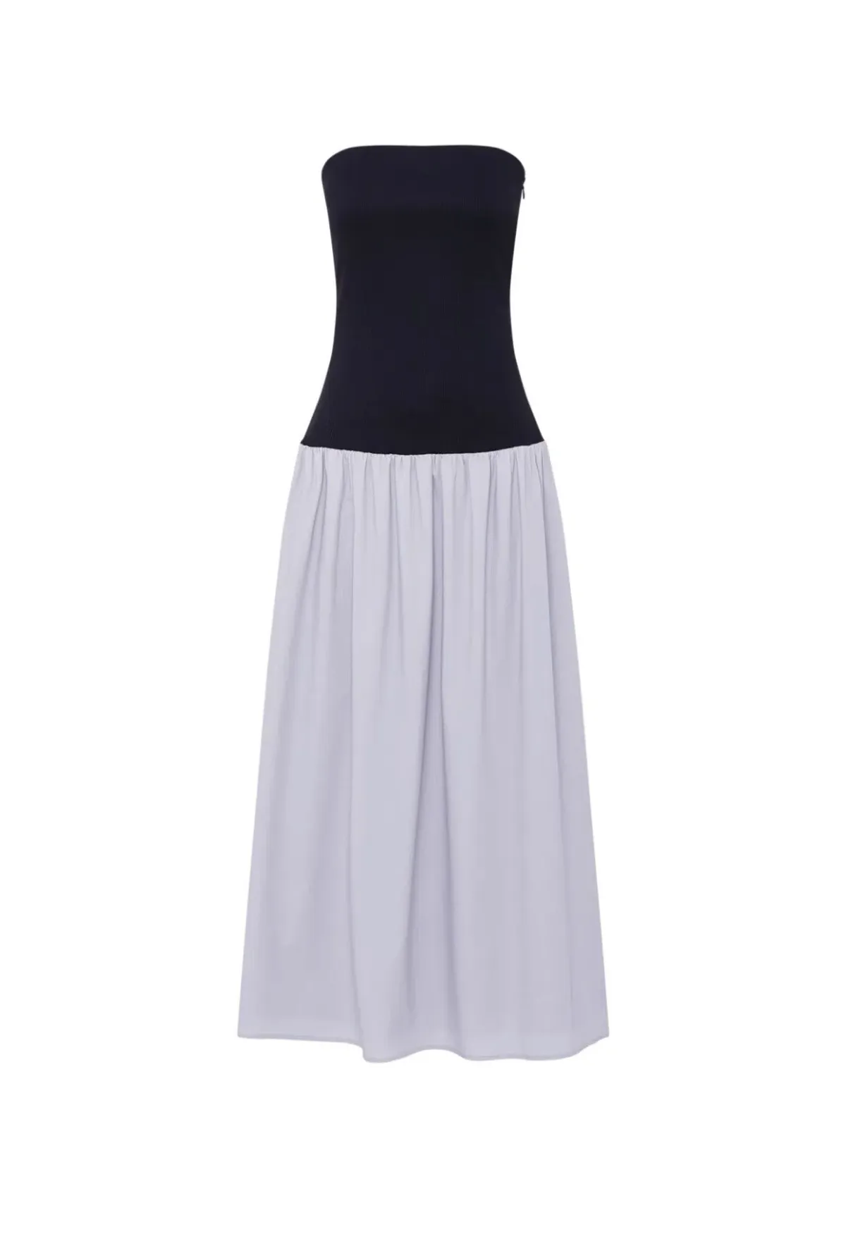 Anna Quan Amyra Strapless Midi Dress Grey Dove Size 10 - Image 2