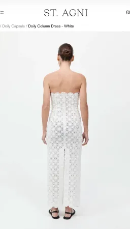 St Agni Doily Column Maxi Dress size M for rent on The Volte - image 3