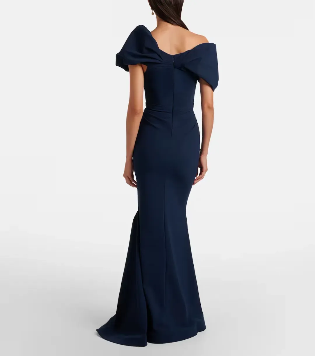Rachel Gilbert Jade Maxi Gown in Navy Size 8 for rent on The Volte - main image
