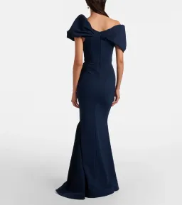Rachel Gilbert Jade Maxi Gown in Navy Size 8 for rent on The Volte - image 3