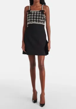 Rebecca Vallance Rina crystal-embellished minidress for rent on The Volte - image 2
