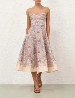 Zimmermann Rebellion Tuck Midi Dress - size 1 for rent on The Volte - image 1