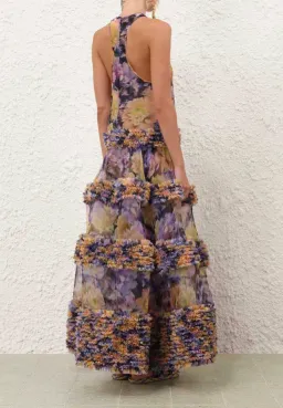 Zimmermann LUNA RUFFLE MAXI DRESS, Size 0P/ AU 6 for rent on The Volte - image 2