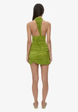 Christopher Esber Beach Glass Bubble Mini Dress dyspsis green Size 6 for rent on The Volte - image 2