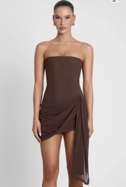 Leau Mira Mesh Corset Dress for rent on The Volte - image 5