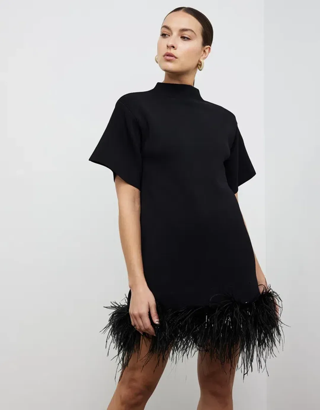 Rachel Gilbert Rita Mini Dress in Black Size M / AU 10-12 for rent on The Volte - main image