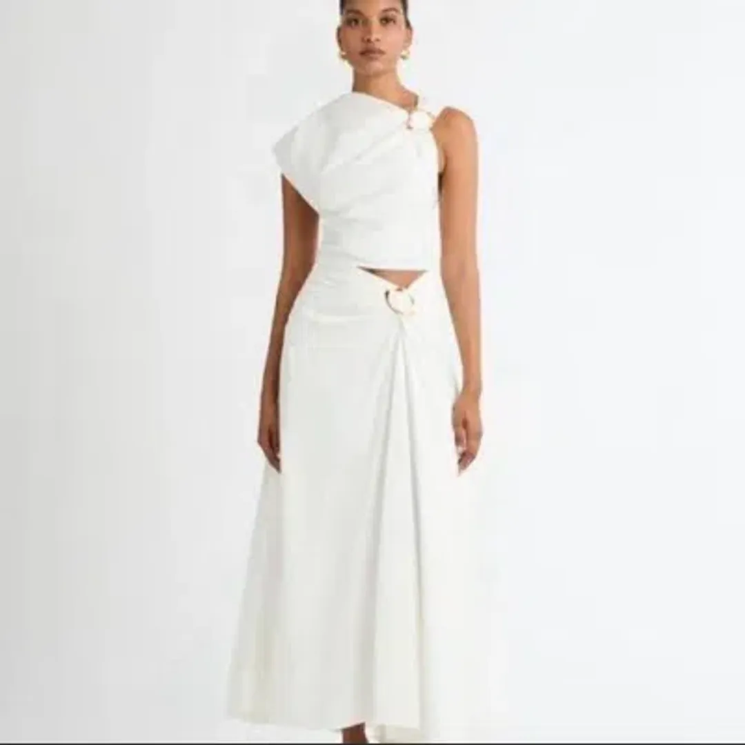 Sheike white skirt set for rent on The Volte - main image