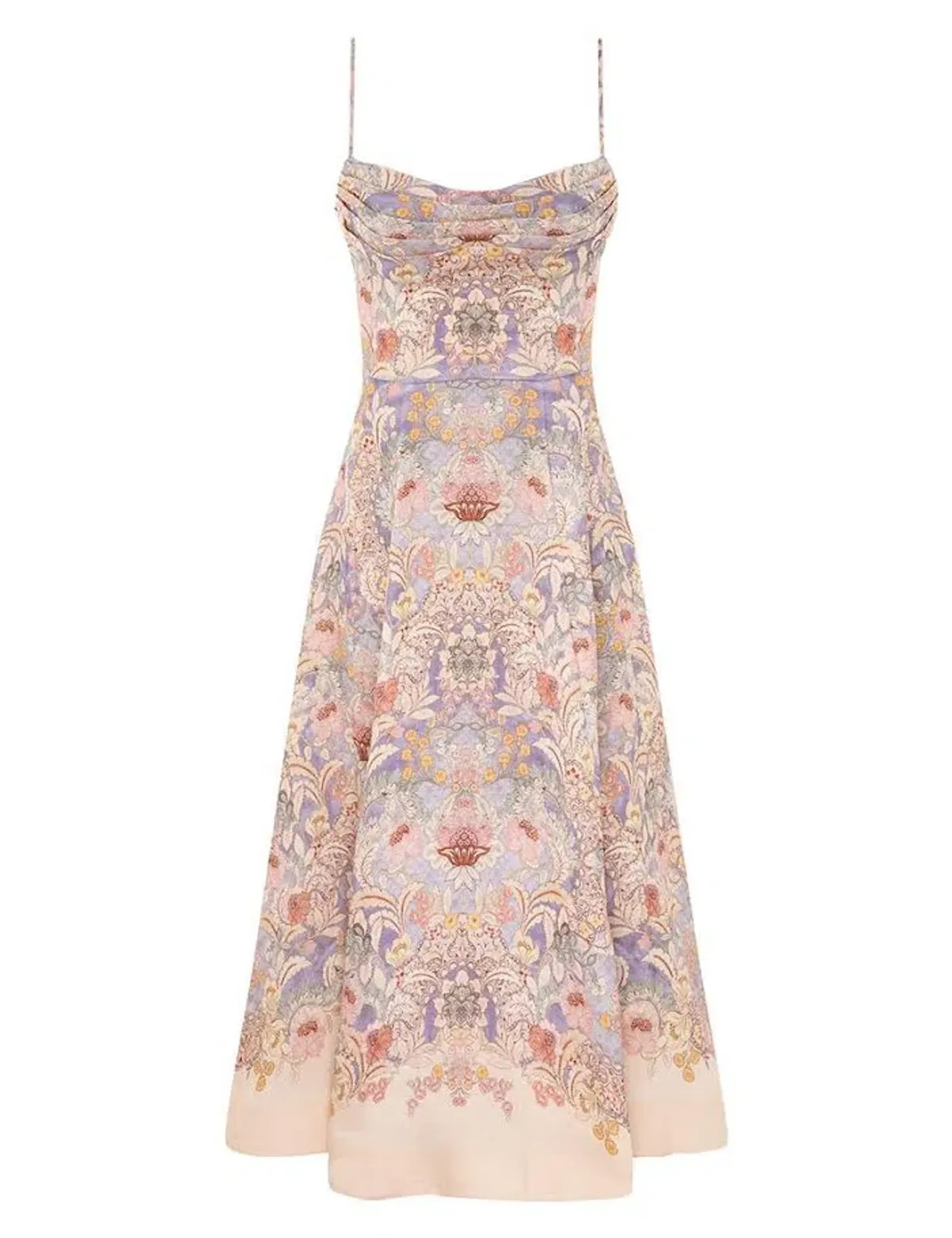 🌸💙 New ZIMMERMAN Rebellion Tuck Summer Midi Dress – Blue Floral – Size 10 AU (sz 1) 🌸 - Image 5