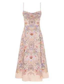 πΈπ New ZIMMERMAN Rebellion Tuck Summer Midi Dress β Blue Floral β Size 10 AU (sz 1) πΈ for rent on The Volte - image 5
