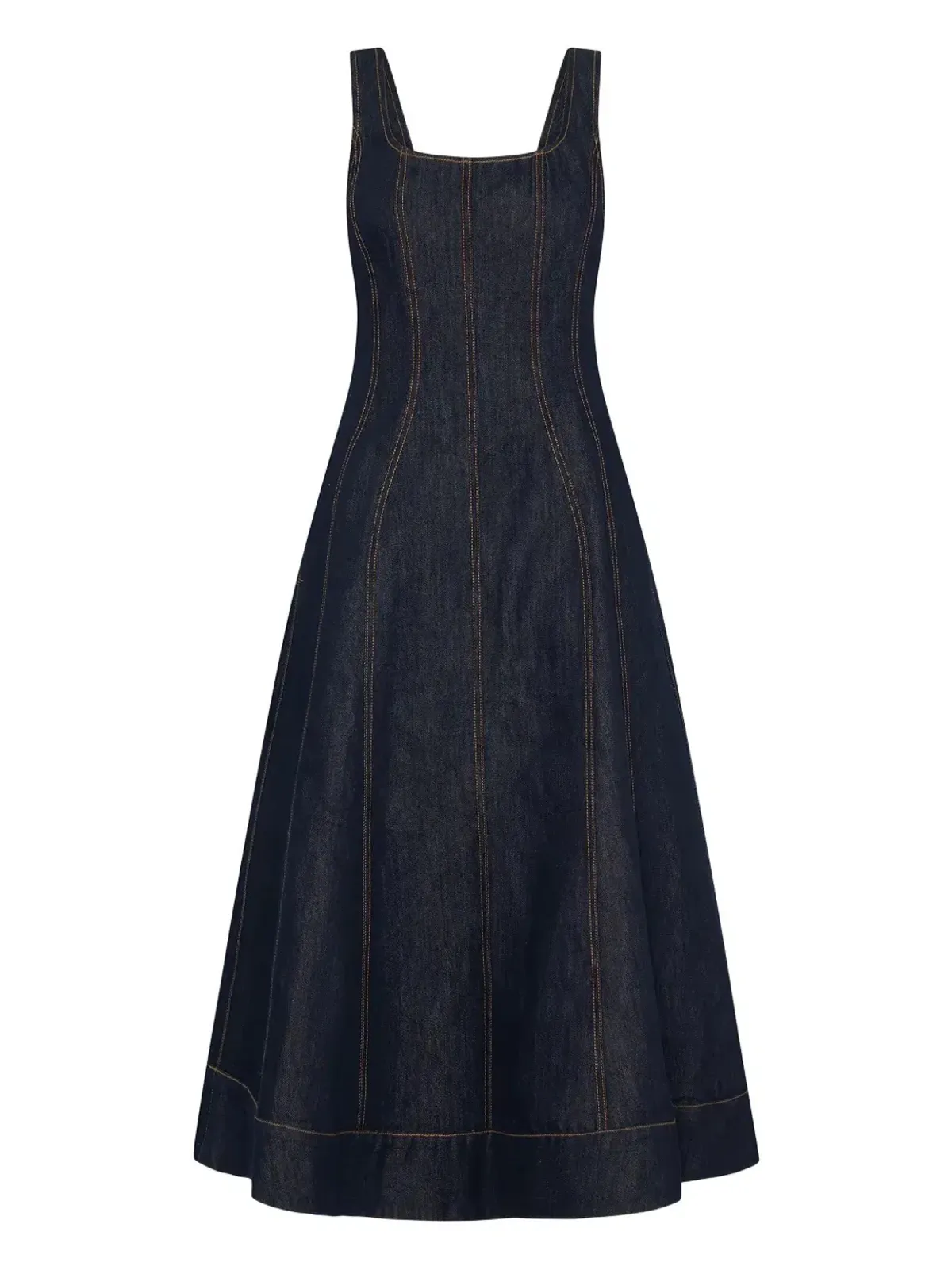 ANNA QUAN Justice Dress Dark Indigo Denim Size 8 AU - Image 7
