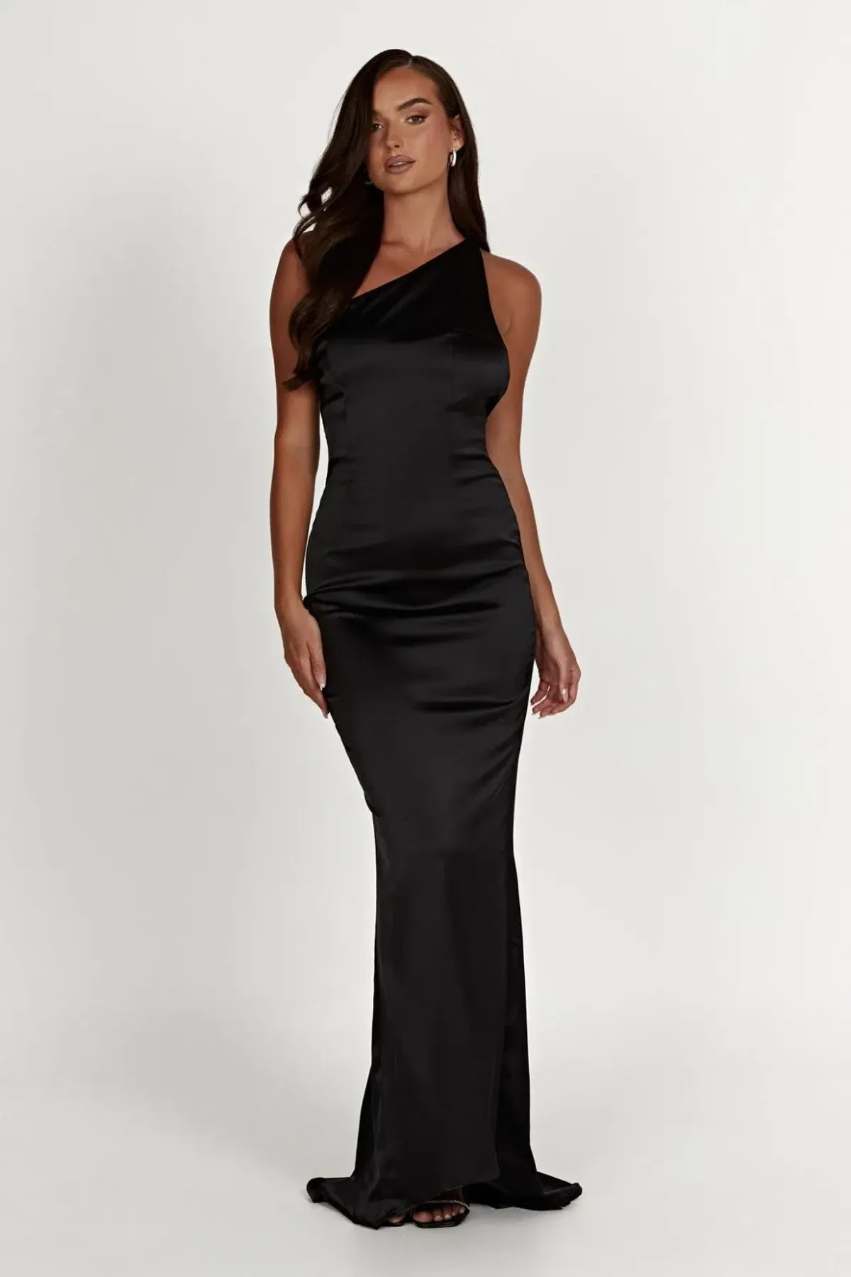 Harper One Shoulder Gown - Black Size M - Image 1