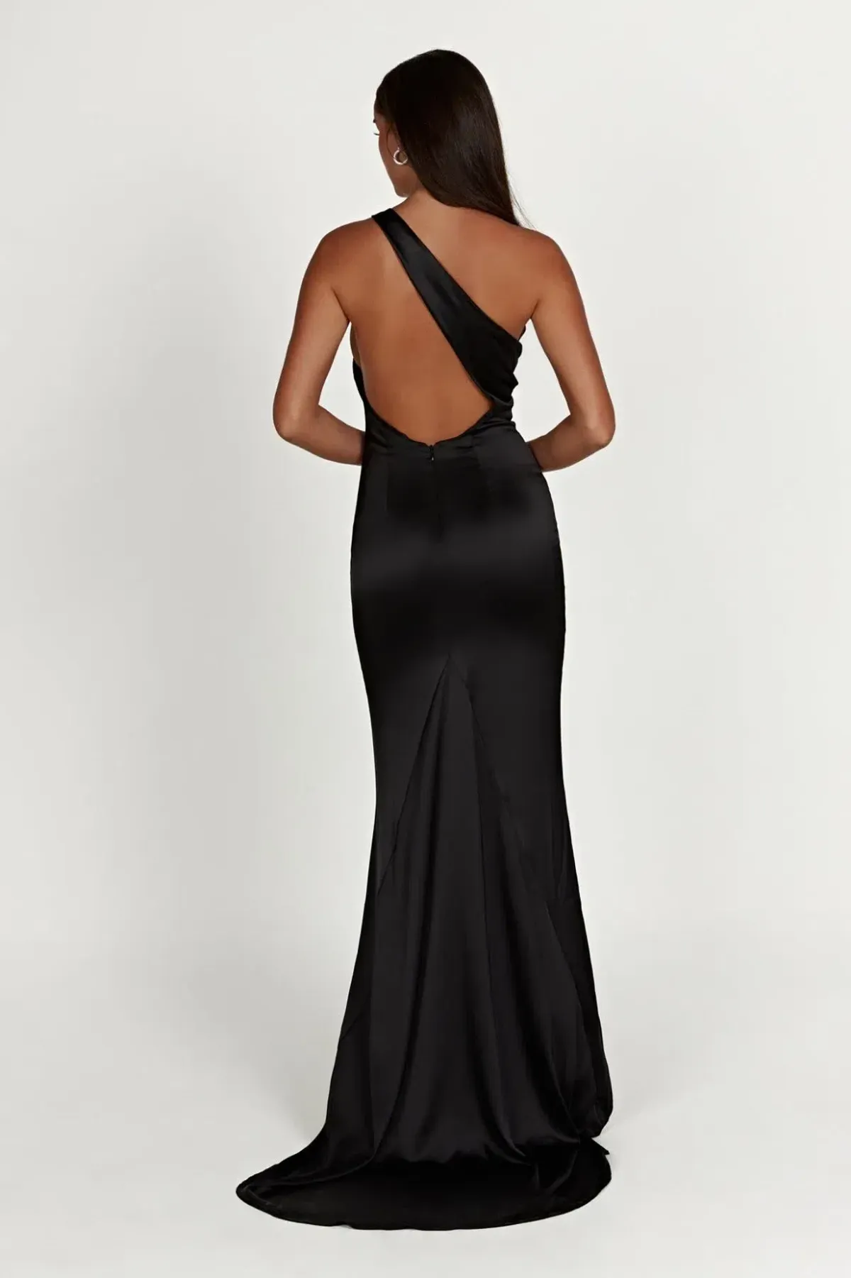 Harper One Shoulder Gown - Black Size M - Image 3