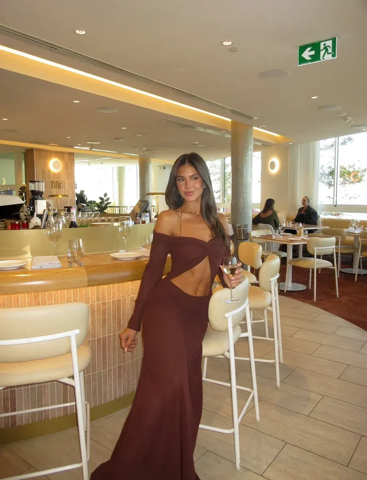 Natalie Rolt Emily Gown Espresso - Image 5