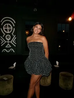 AJE Regina Pearl Mini Dress Size 10 for rent on The Volte - image 2