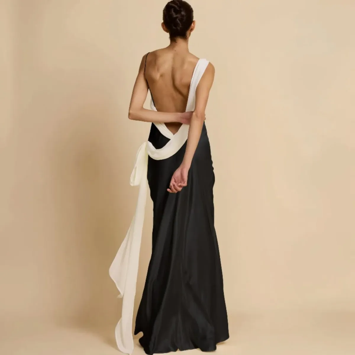 Arcina Ori Helena Dress Black & Ivory Large - Image 4