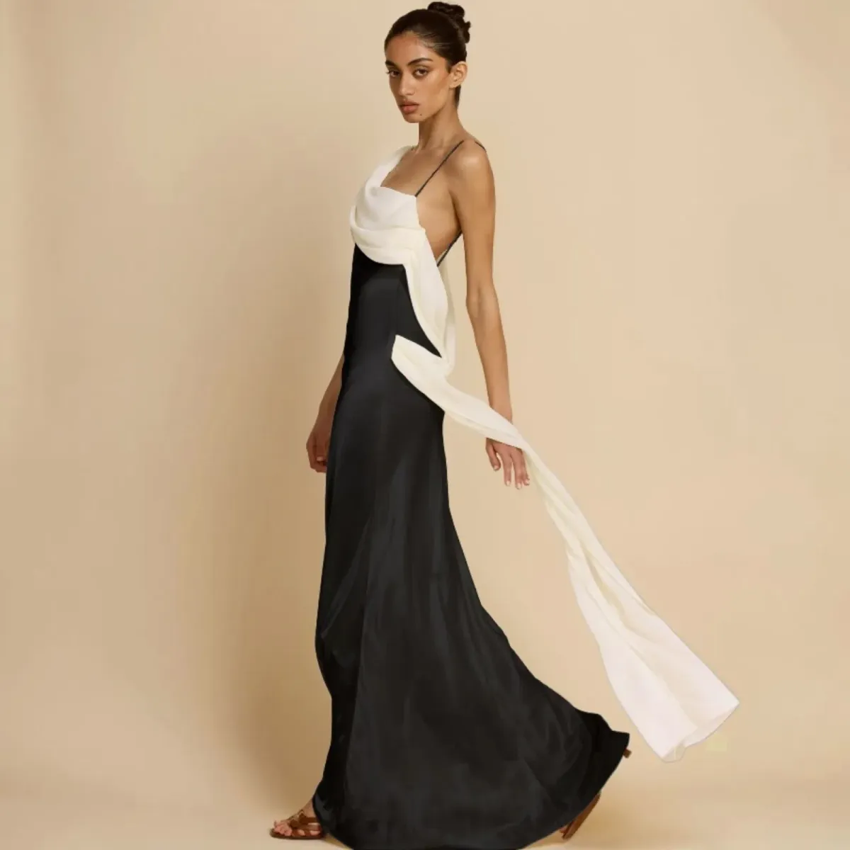 Arcina Ori Helena Dress Black & Ivory Large - Image 3