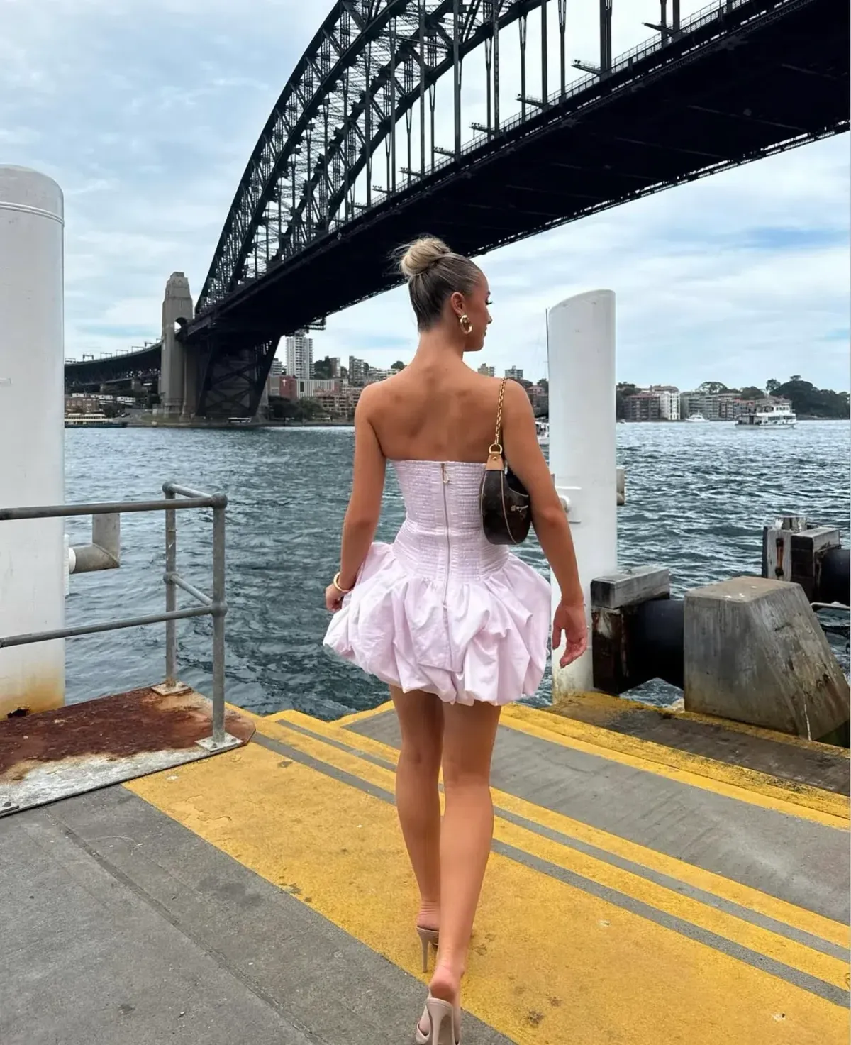 Aje Mini Bubble Violette dress size 6 pink - Image 3