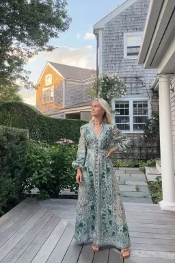 Zimmermann Ottie Plunge Midi Dress Size 2 / AU 12 for rent on The Volte - image 3