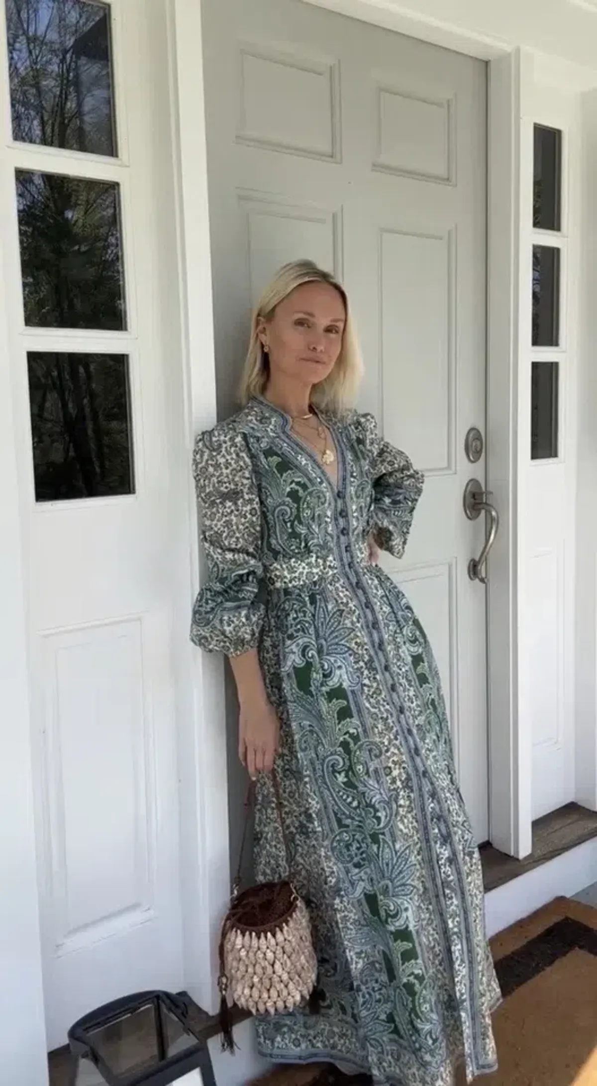 Zimmermann Ottie Plunge Midi Dress Size 2 / AU 12 - Image 4