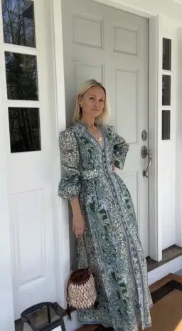 Zimmermann Ottie Plunge Midi Dress Size 2 / AU 12 for rent on The Volte - image 4