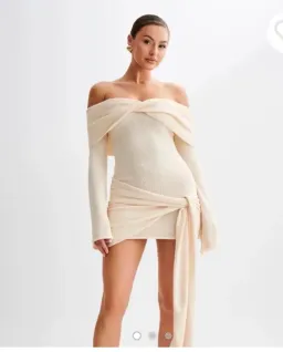 Meshki Camryn mini knit dress for rent on The Volte - image 1